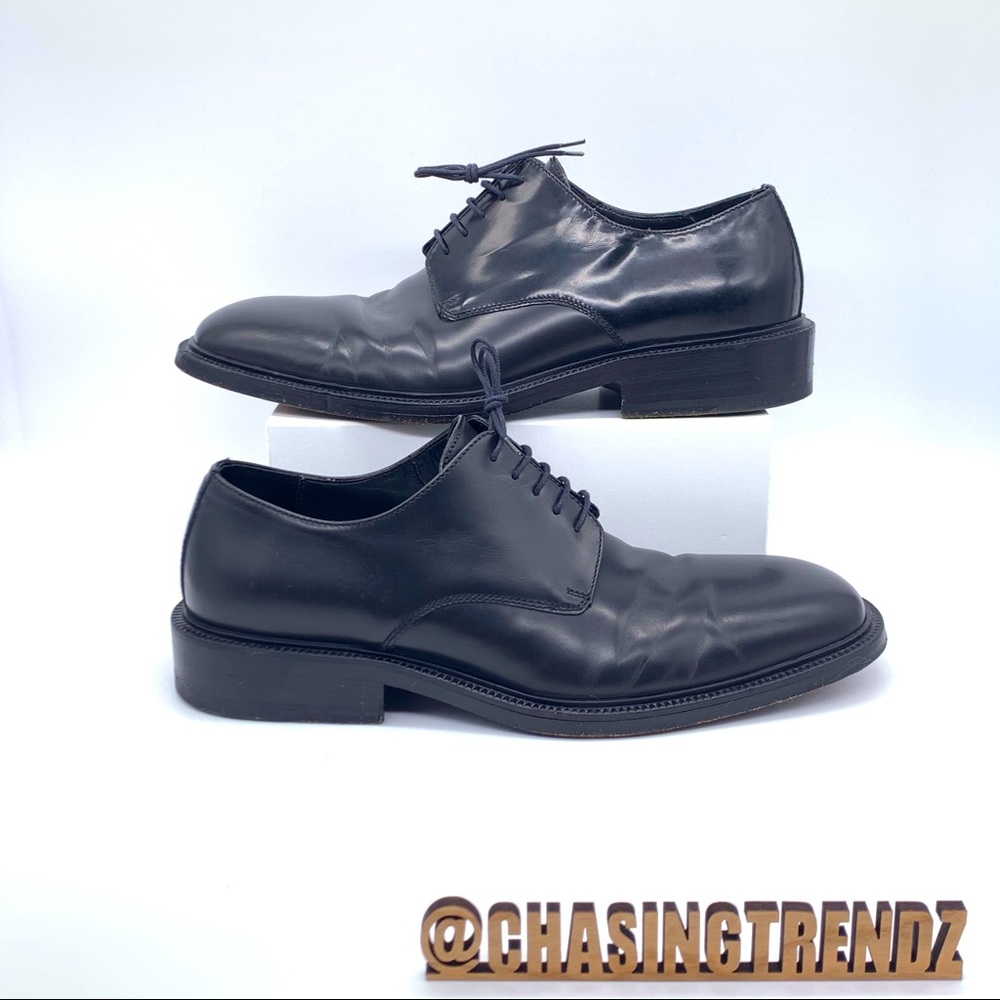Gucci Men’s Black Classic Leather Oxford Dress Shoes Formal